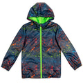 Zip Up Waterproof Hooded Rain Jacket Coat
