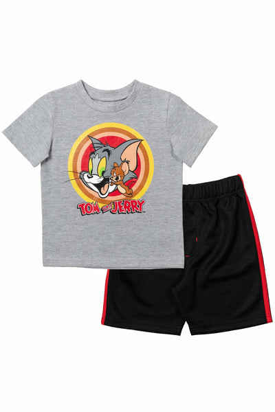 Tom and Jerry Graphic T-Shirt & Shorts Set