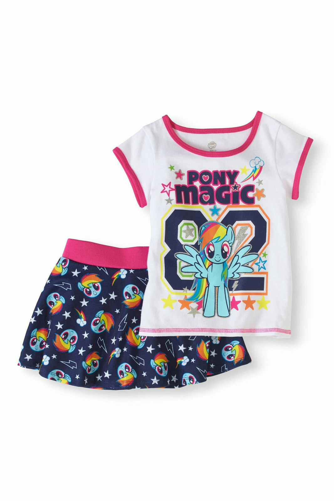 My Little Pony Graphic T-Shirt & Skirt Set