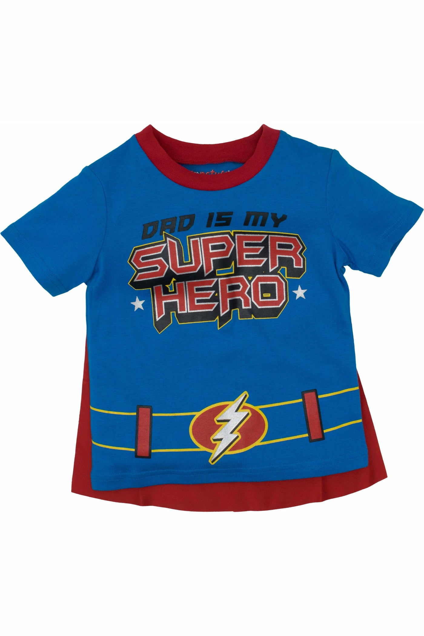 Super Hero Dad Caped Short Sleeve Graphic T-Shirt