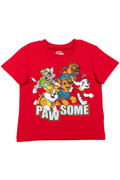Paw Patrol French Terry Short Sleeve Graphic T-Shirt & Shorts Set