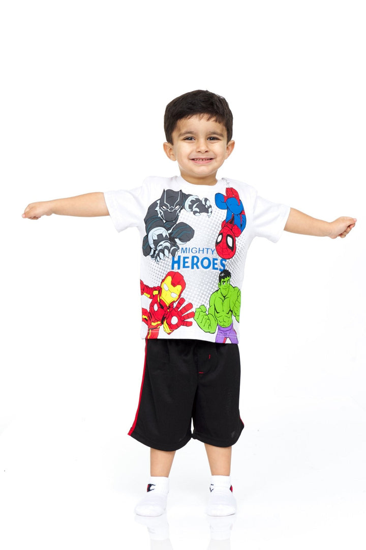 Avengers Graphic T-Shirt & Shorts Set - imagikids