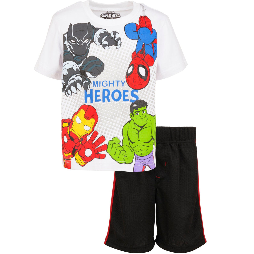 Avengers Graphic T-Shirt & Shorts Set - imagikids