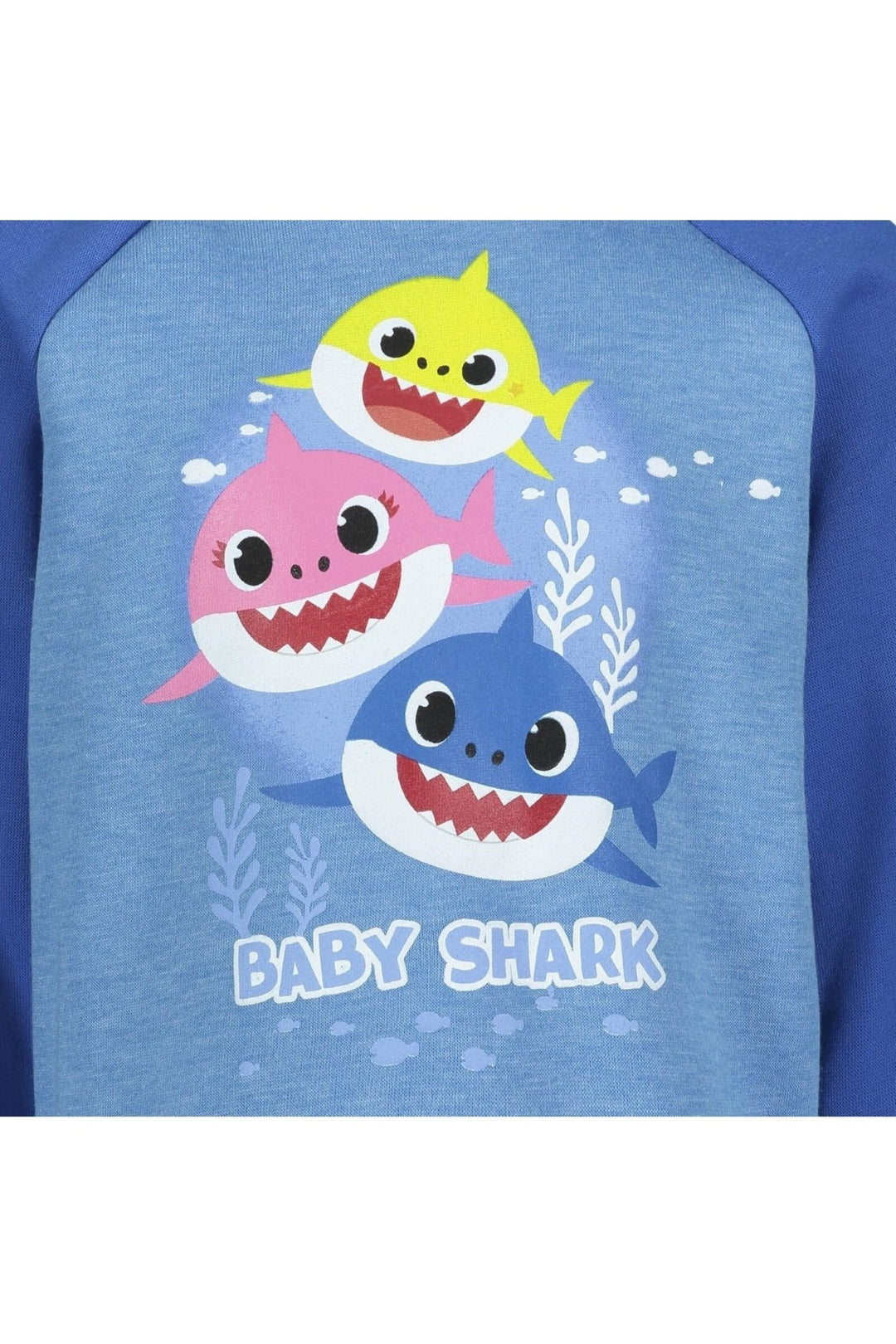 Baby Shark Fleece Raglan Pullover Sweatshirt - imagikids