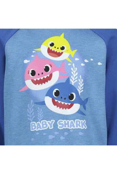 Baby Shark Fleece Raglan Pullover Sweatshirt - imagikids