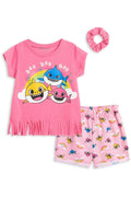 Baby Shark Graphic T-Shirt & Shorts Set