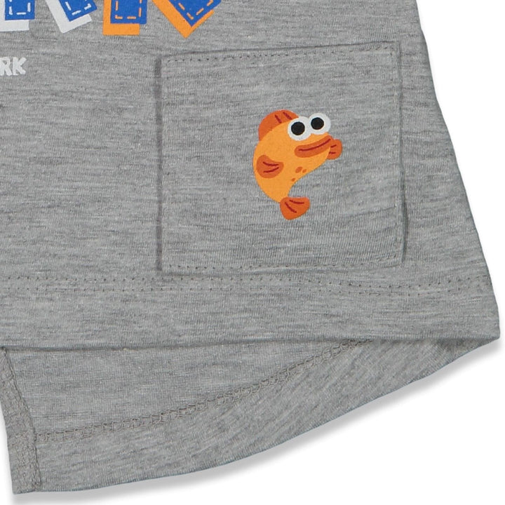 Baby Shark Graphic T-Shirt with iTalk Singing Sound Chip & Shorts - imagikids