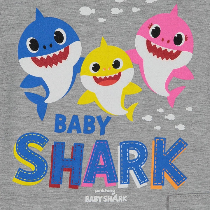 Baby Shark Graphic T-Shirt with iTalk Singing Sound Chip & Shorts - imagikids