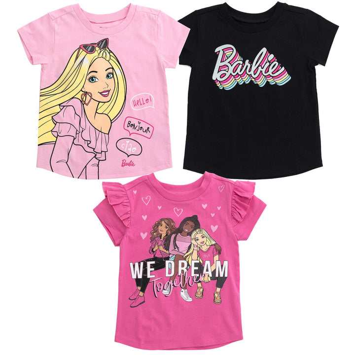 Barbie 3 Pack T-Shirts - imagikids