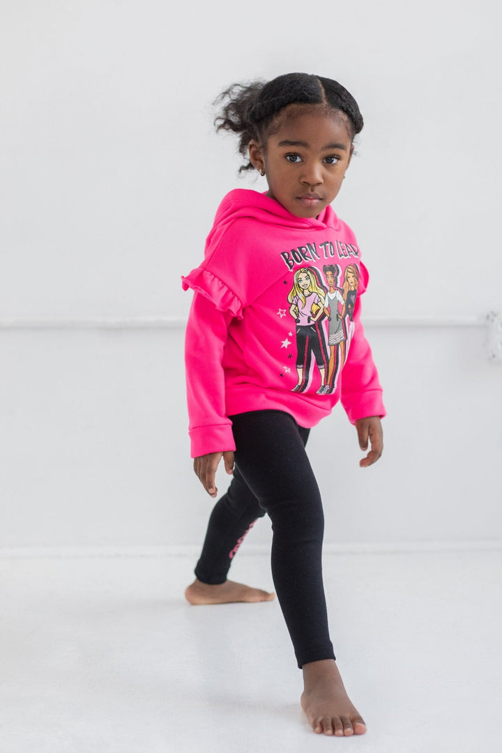 Barbie Fleece Hoodie and Leggings Outfit Set - imagikids