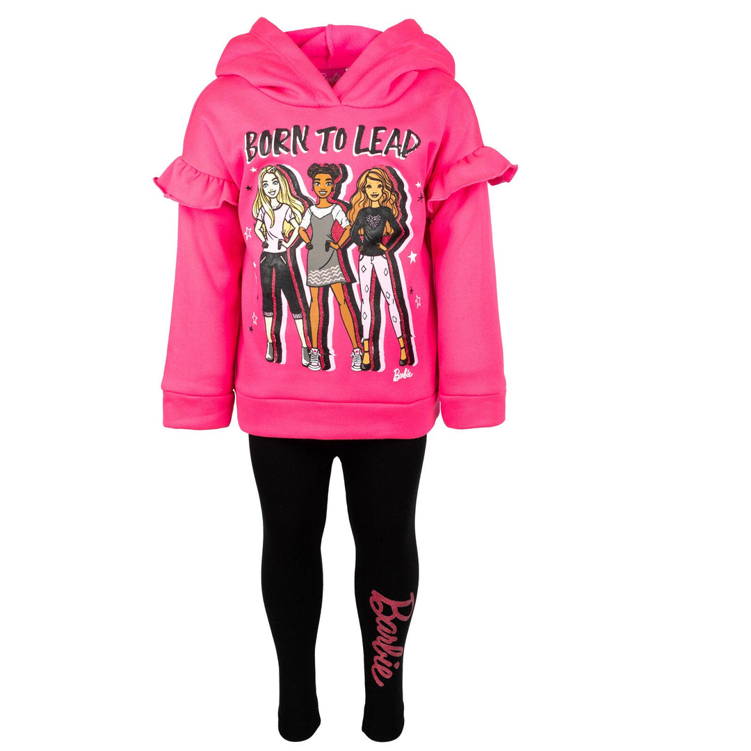 Barbie Fleece Hoodie and Leggings Outfit Set - imagikids