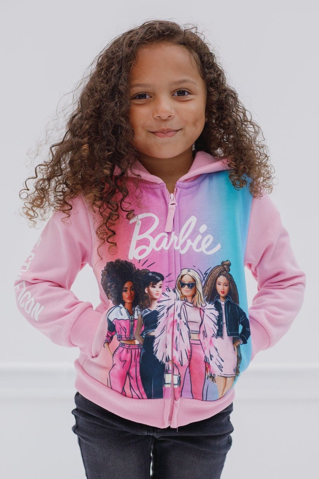 Barbie Fleece Zip Up Hoodie - imagikids