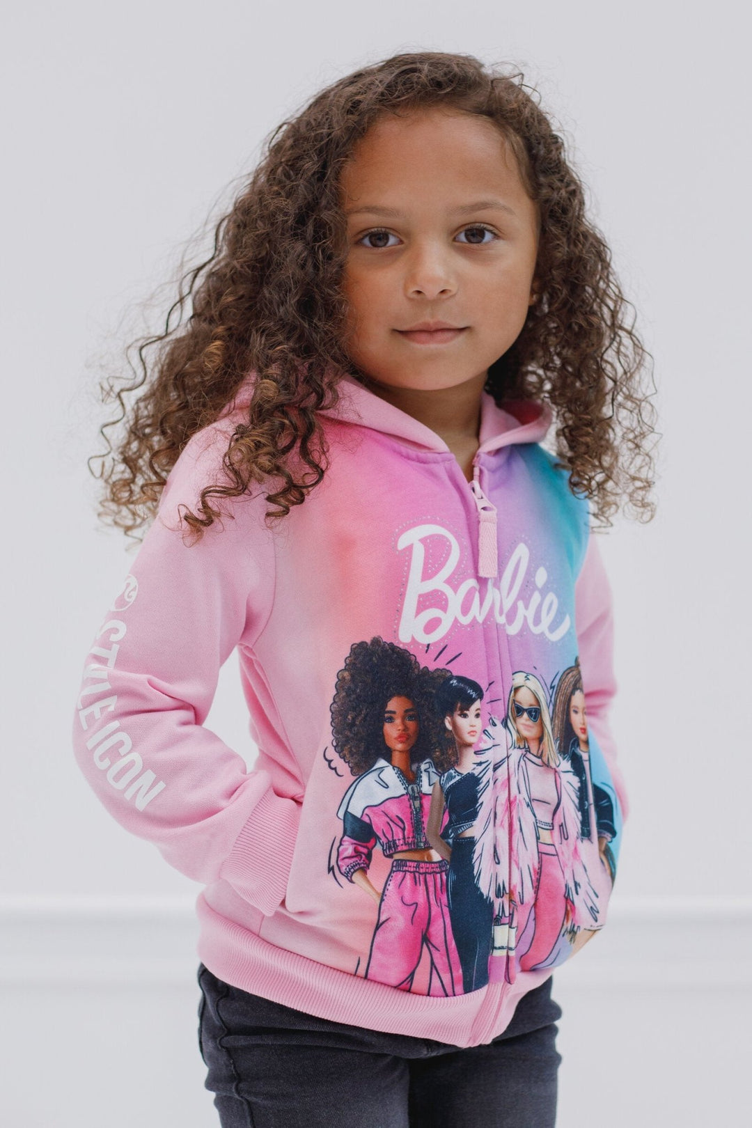 Barbie Fleece Zip Up Hoodie - imagikids