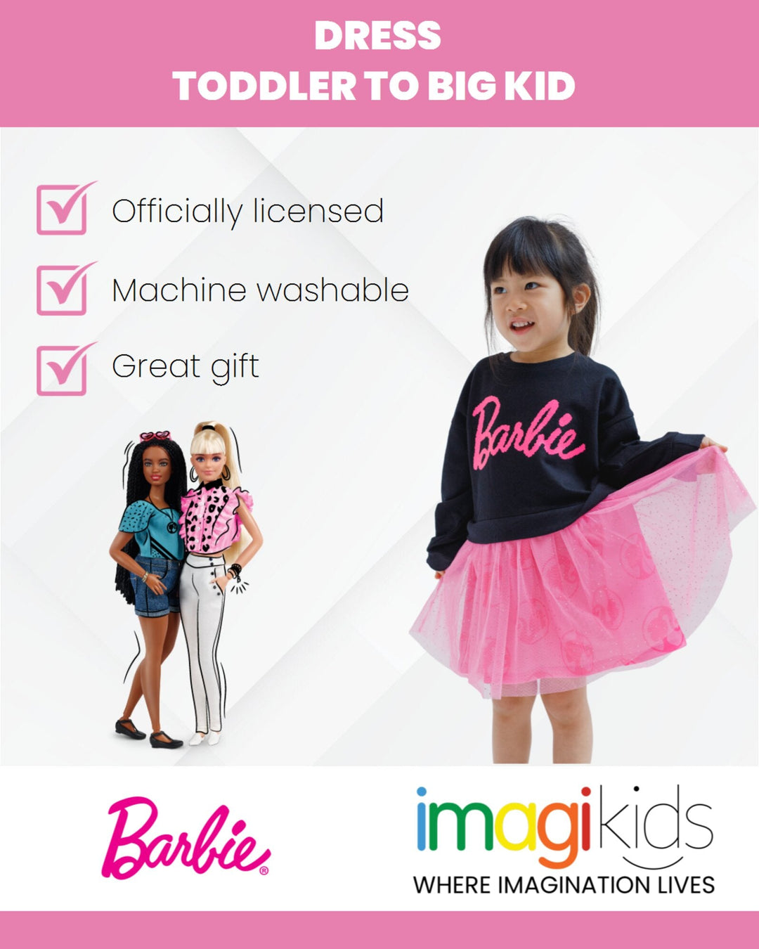 Barbie French Terry Dress - imagikids