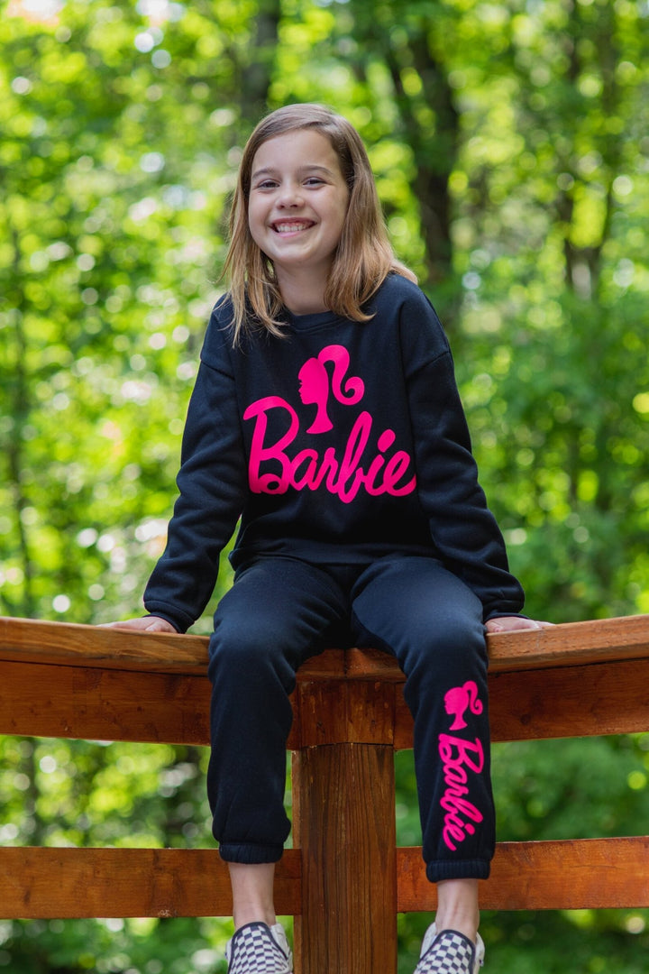 Barbie French Terry Sweatshirt and Jogger Pants Set - imagikids