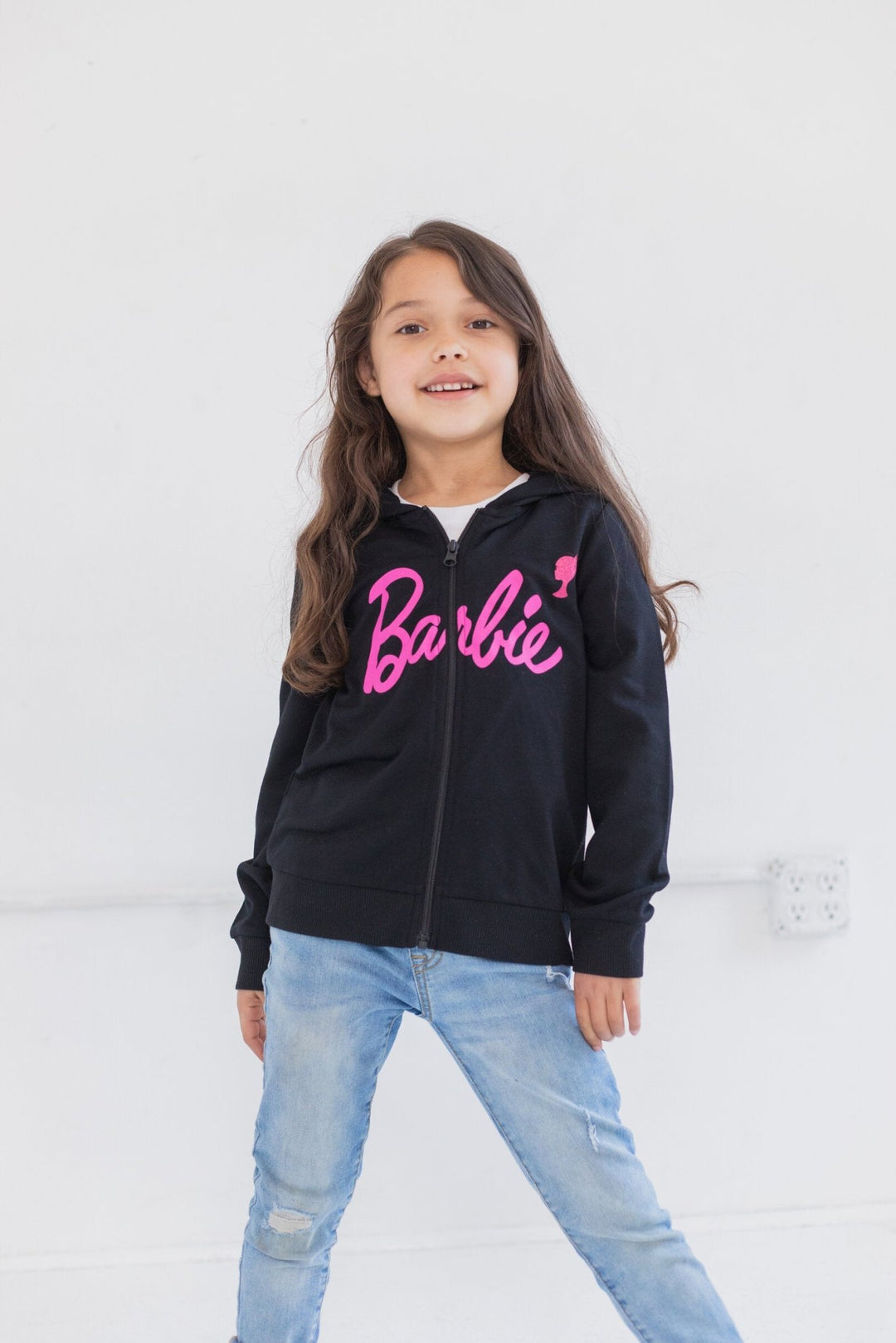 Barbie French Terry Zip-Up Hoodie - imagikids