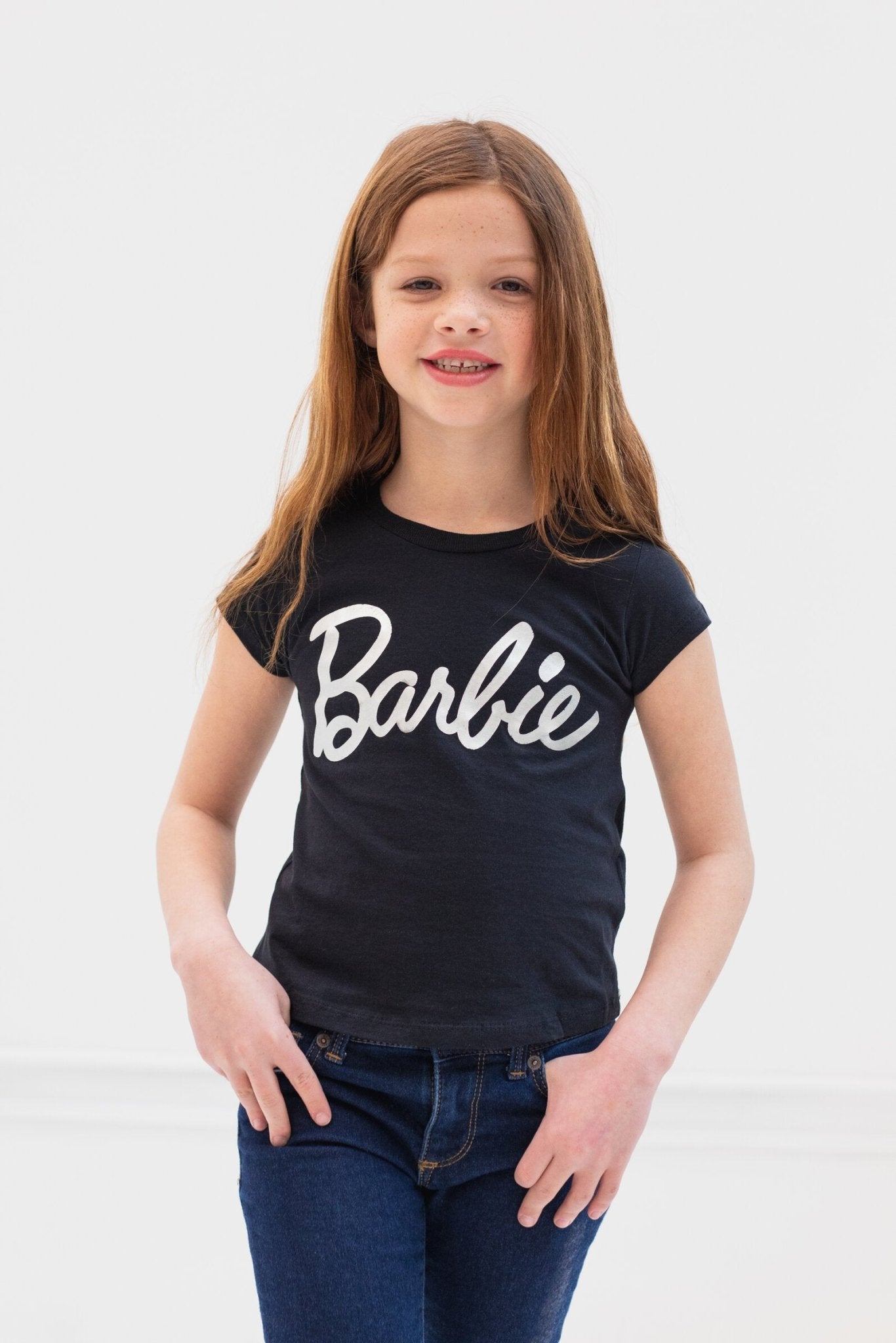 Barbie Metallic Print Pullover T-Shirt - imagikids
