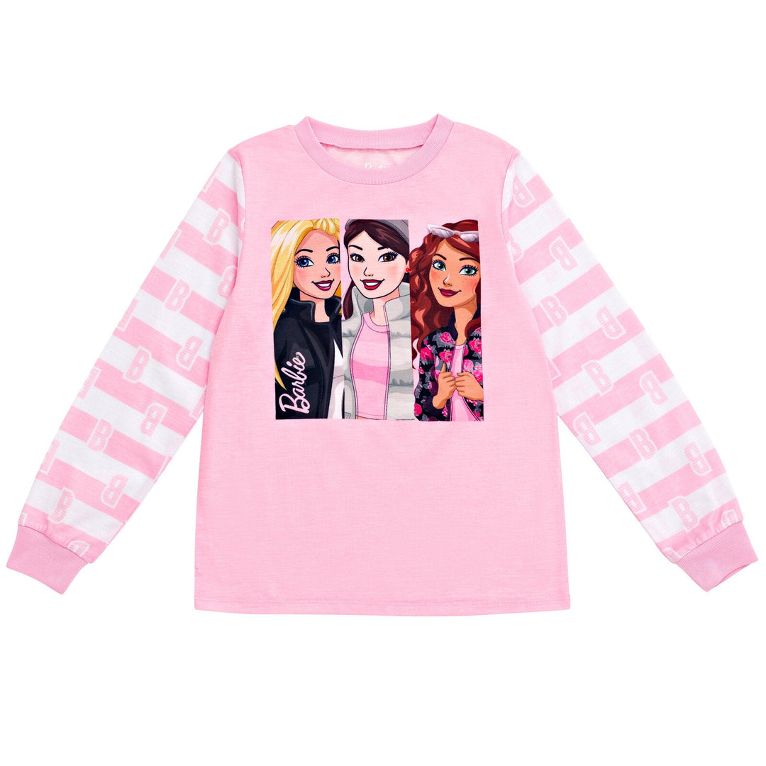 Barbie Pajama Shirt Pants and Slippers 3 Piece - imagikids