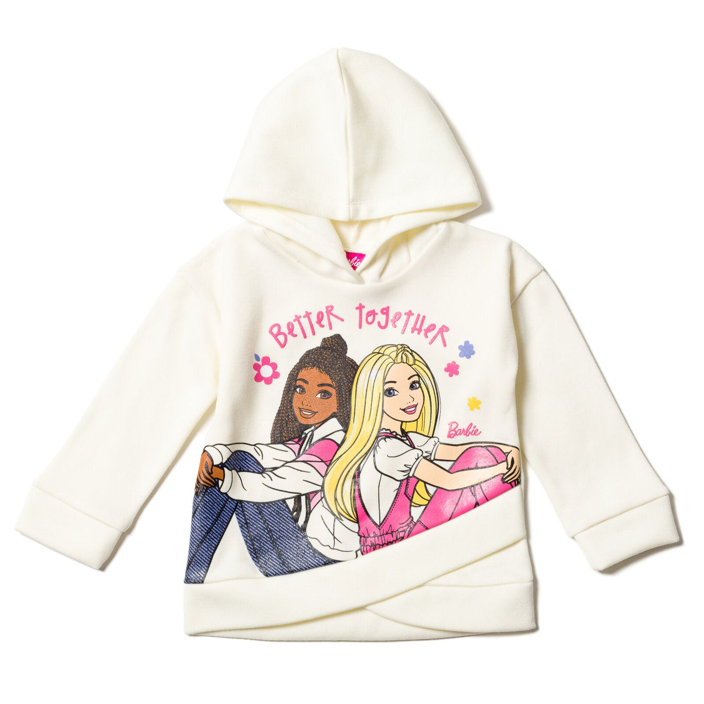 Barbie Pullover Crossover Fleece Hoodie and Leggings Outfit Set - imagikids