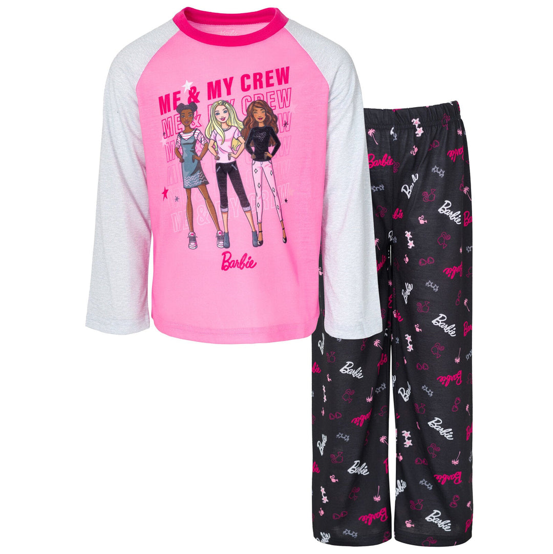 Pink Barbie Barbie And Me Pajamas Barbie Pullover Pajama Shirt And