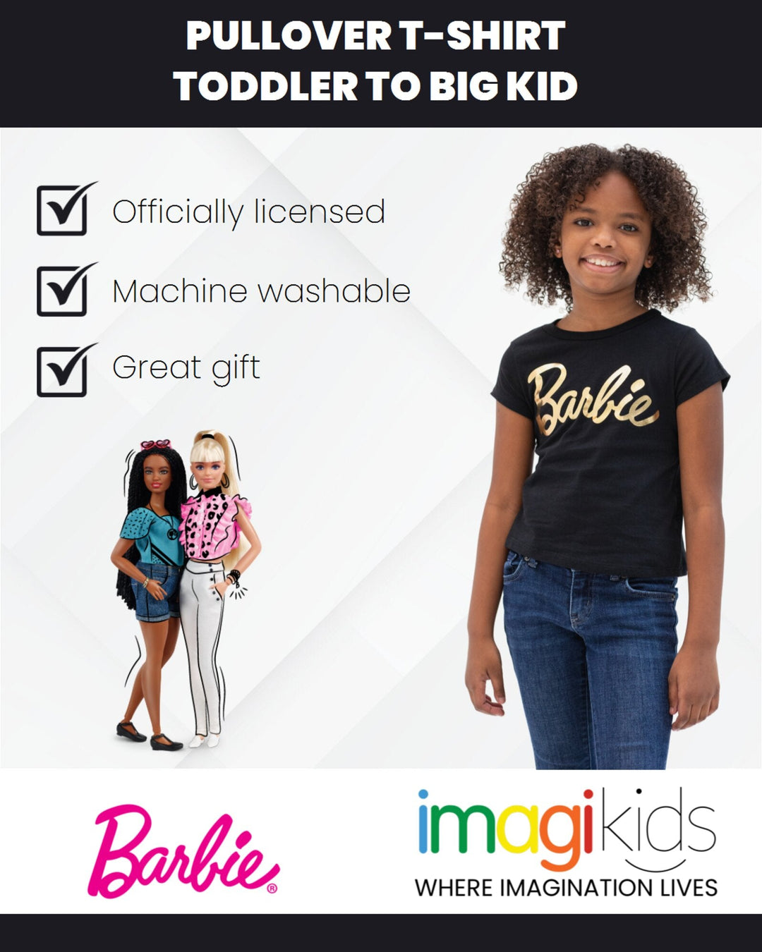 Barbie Pullover T-Shirt - imagikids