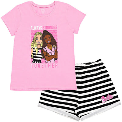 Barbie T-Shirt and French Terry Shorts Outfit Set - imagikids