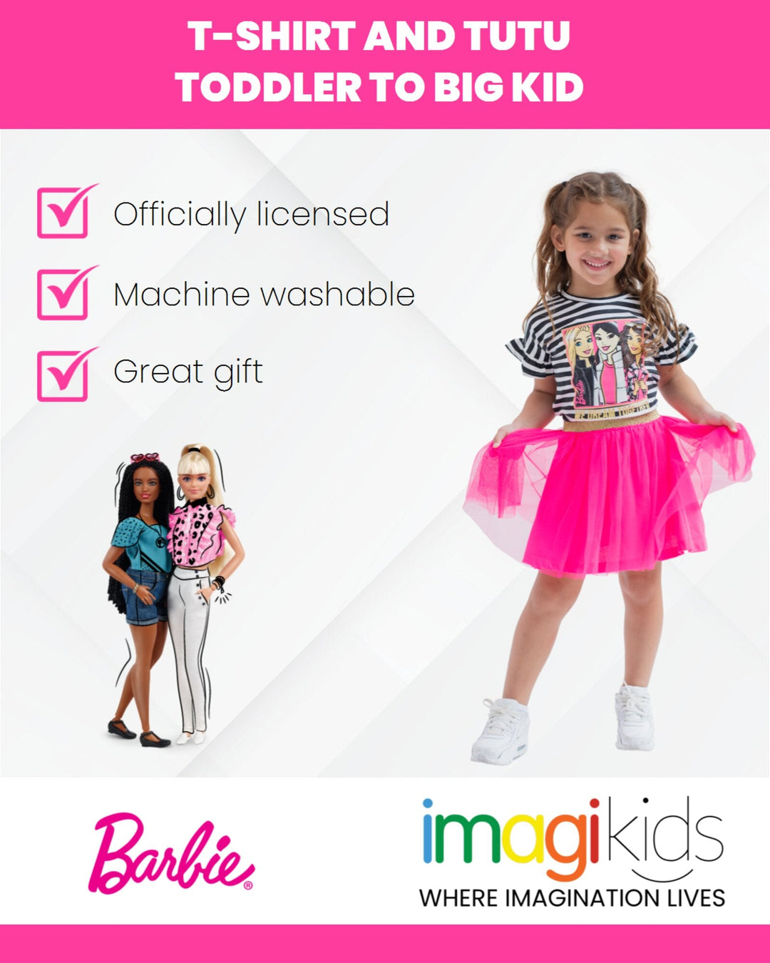 Barbie T-Shirt and Mesh Tutu - imagikids