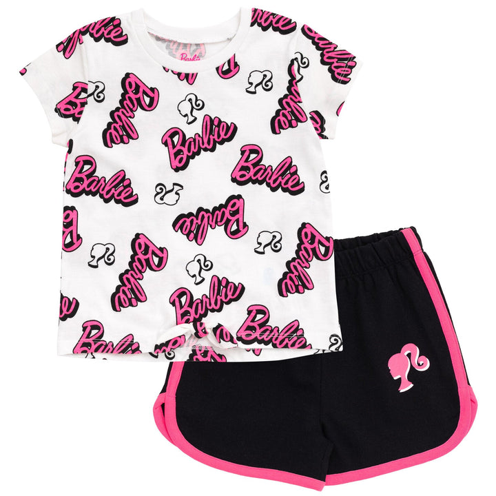 Barbie T-Shirt and Retro Dolphin Shorts Outfit Set - imagikids