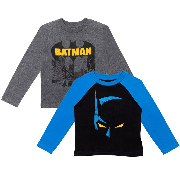 Batman 2 Pack Raglan Long Sleeve Graphic T-Shirt - imagikids