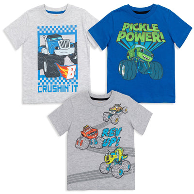 Blaze and the Monster Machines 3 Pack T-Shirts - imagikids