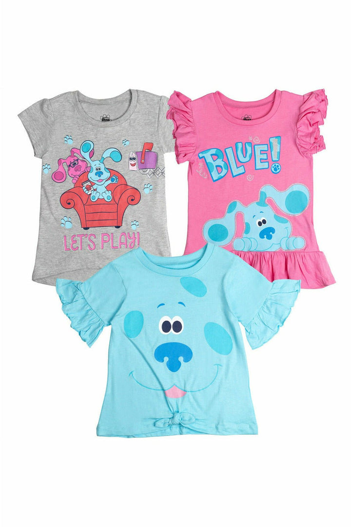 Blue's Clues & You! 3 Pack Ruffle Graphic T-Shirt - imagikids