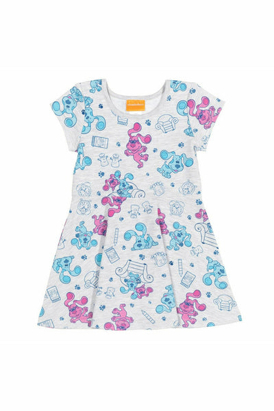 Blue's Clues & You! French Terry Short Sleeve Dress with Scrunchy - imagikids