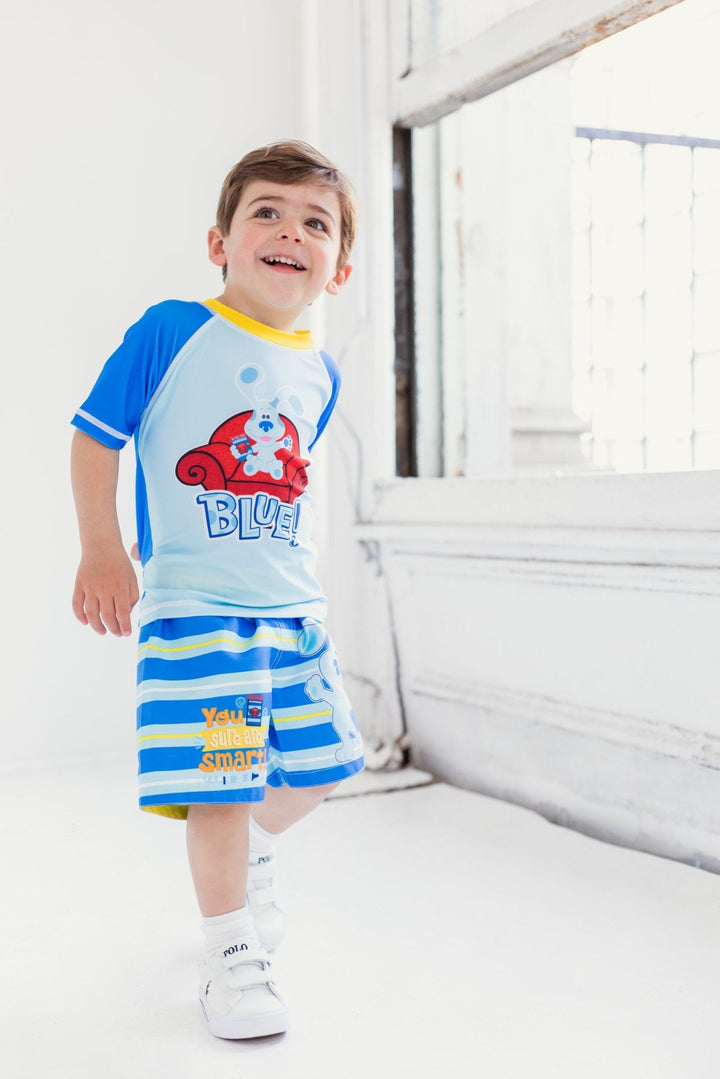 Blue's Clues & You! Rash Guard and Swim Trunks Outfit Set - imagikids