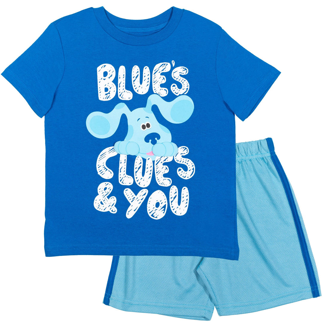 Blue's Clues & You! T-Shirt and Mesh Shorts Outfit Set - imagikids