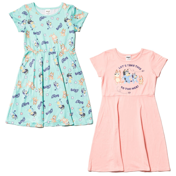 Bluey 2 Pack Skater Dresses - imagikids