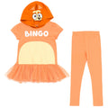 Bluey Bingo (Bluey) Cosplay Peplum T-Shirt and Leggings Outfit Set