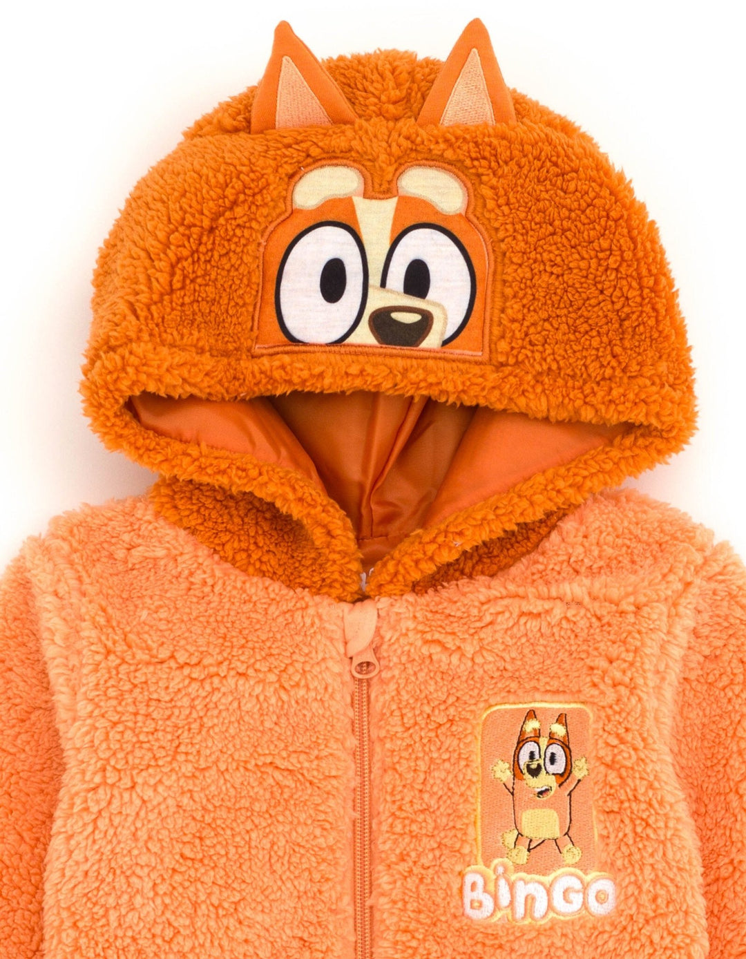 Bluey Bingo (Bluey) Cozy Sherpa Zip Up Cosplay Hoodie - imagikids