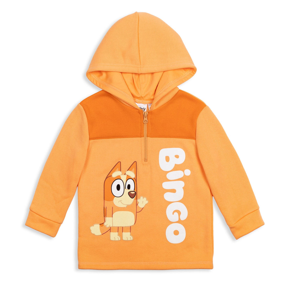 Bluey Bingo (Bluey) Fleece Half Zip Hoodie - imagikids