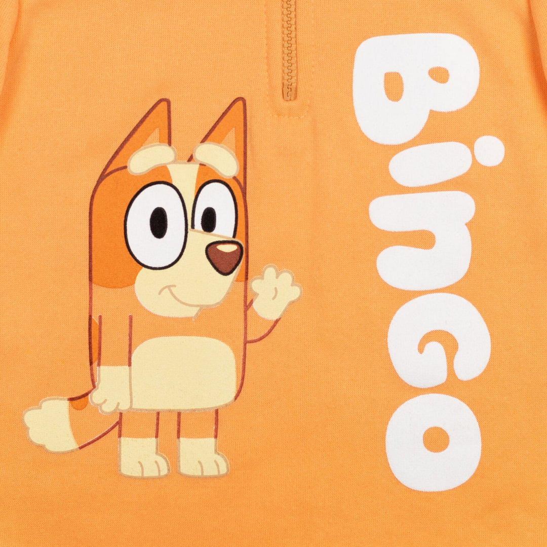 Bluey Bingo (Bluey) Fleece Half Zip Hoodie - imagikids