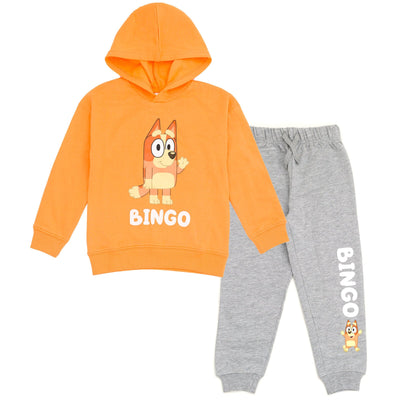 Bluey Bingo (Bluey) Fleece Pullover Hoodie and Jogger Pants Outfit Set - imagikids