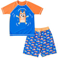 Bluey Bingo (Bluey) UPF 50+ Rash Guard Swim Trunks Outfit Set