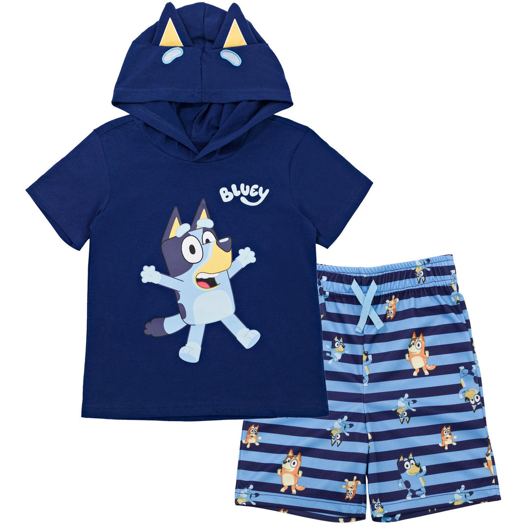 Bluey Cosplay T-Shirt and Mesh Shorts Outfit Set - imagikids