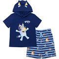 Bluey Cosplay T-Shirt and Mesh Shorts Outfit Set