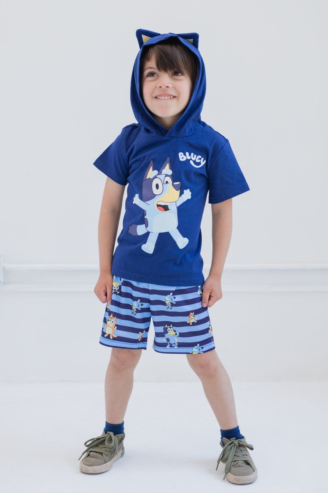 Bluey Cosplay T-Shirt and Mesh Shorts Outfit Set - imagikids