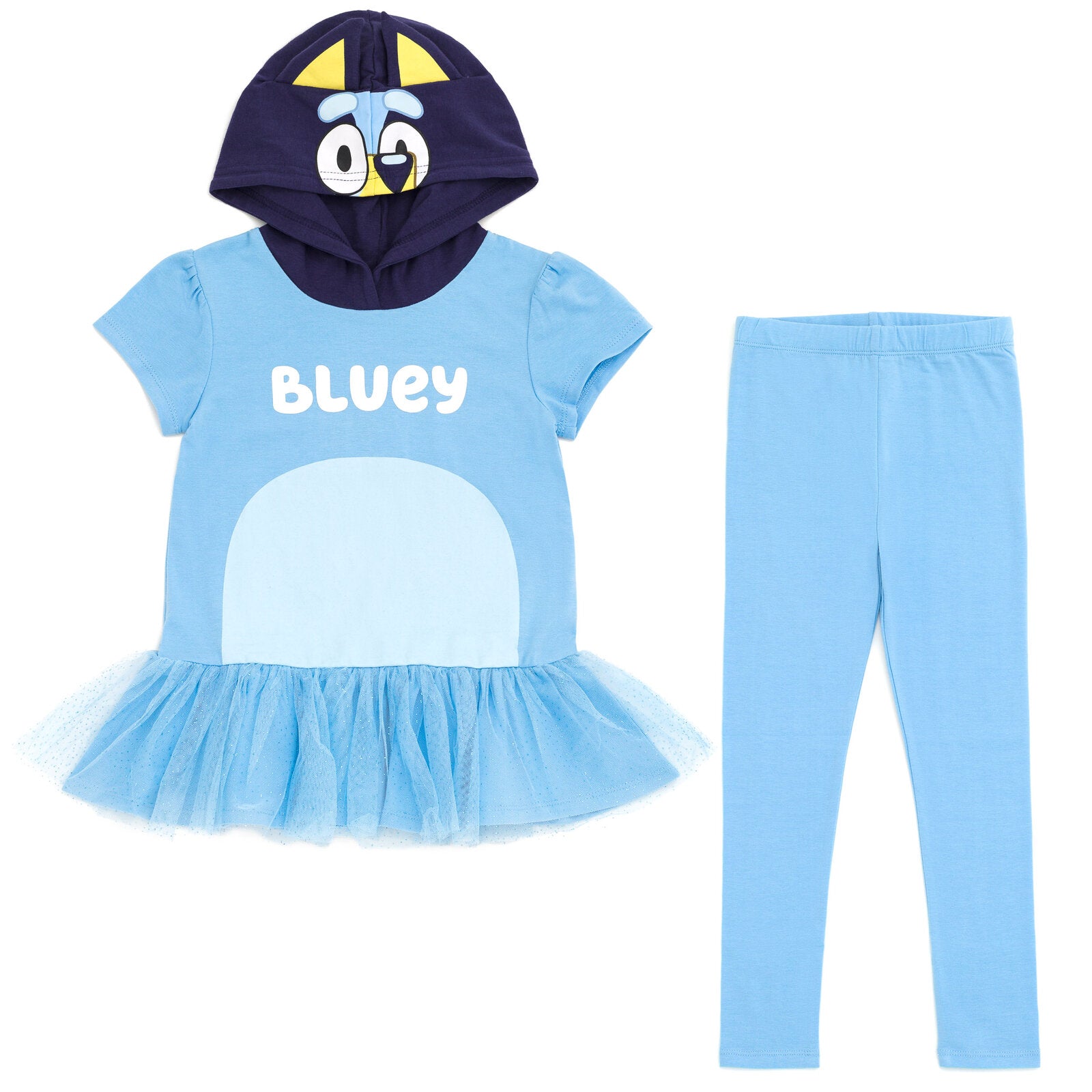 Bluey Cosplay T-Shirt Dress and Leggings Outfit Set | imagikids Baby ...