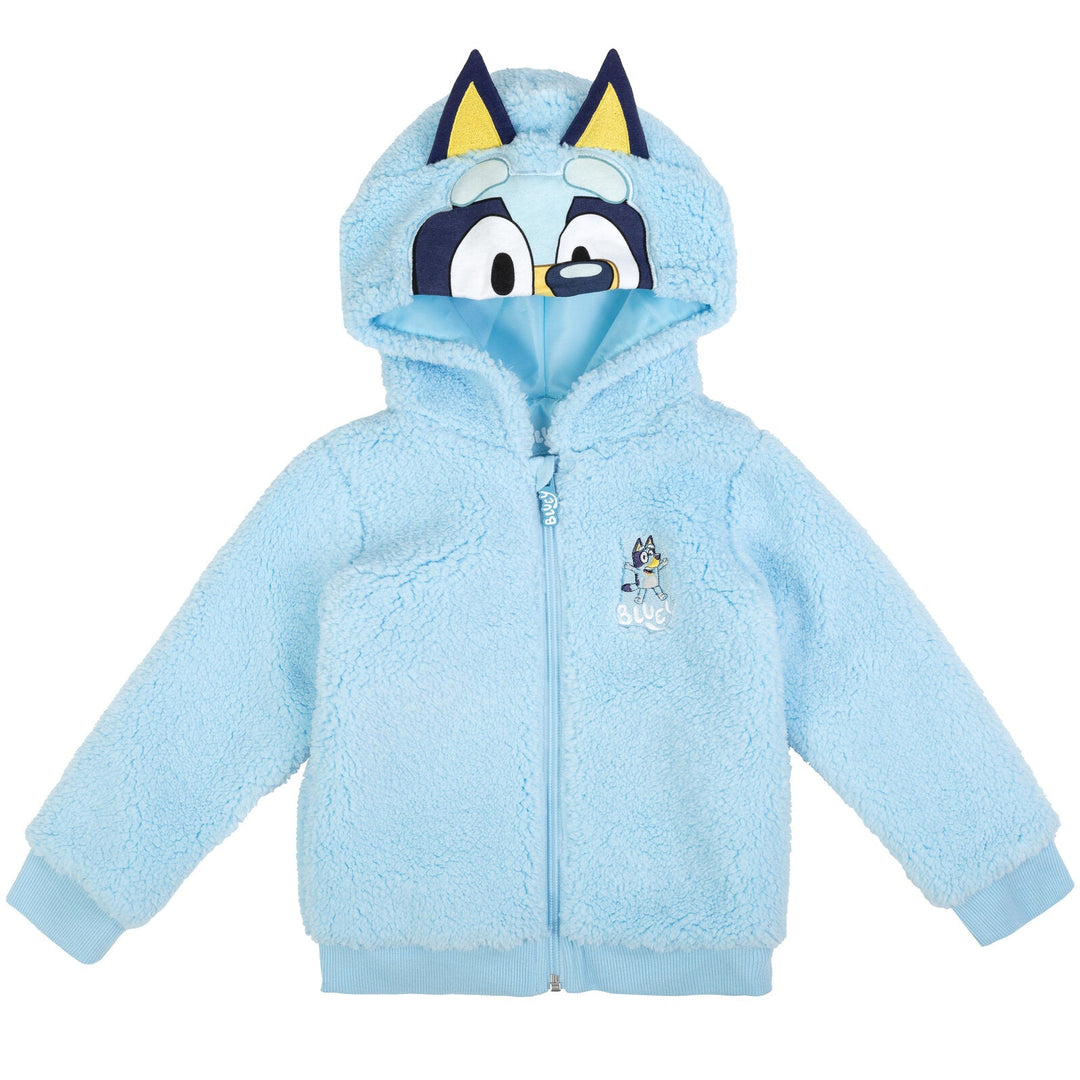 Bluey Cozy Sherpa Zip Up Cosplay Hoodie - imagikids