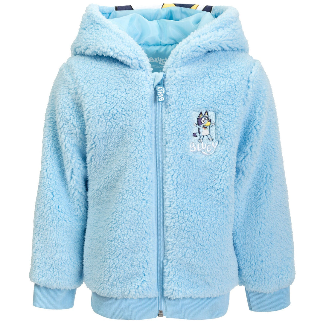 Bluey Cozy Sherpa Zip Up Cosplay Hoodie - imagikids