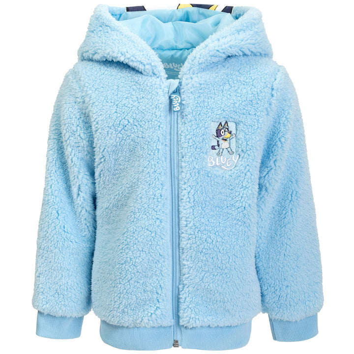 Bluey Cozy Sherpa Zip Up Cosplay Hoodie - imagikids