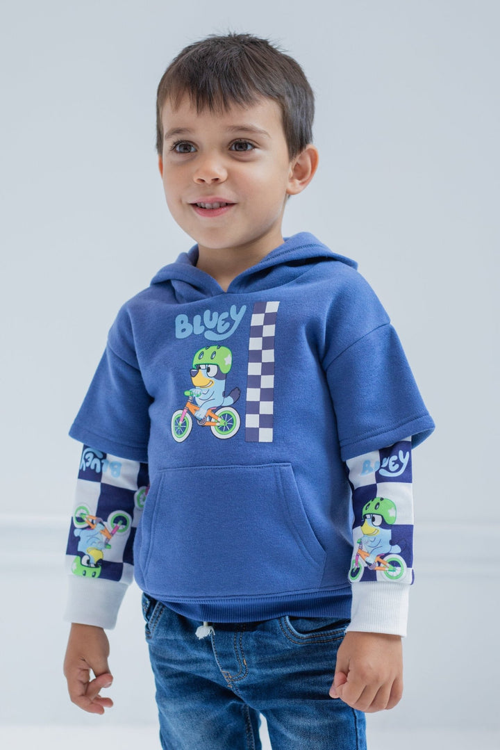 Bluey Fleece Hangdown Hoodie - imagikids