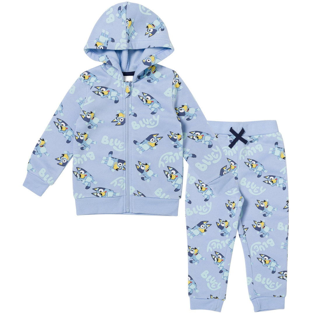 Bluey Fleece Zip Up Hoodie Set - imagikids